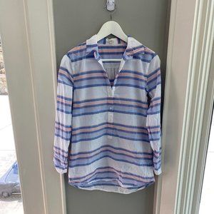 J. Crew Factory Button Down Tunic Top